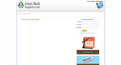 Desktop Screenshot of career.islamibankbd.com
