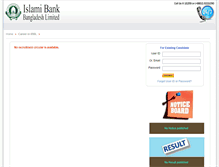 Tablet Screenshot of career.islamibankbd.com